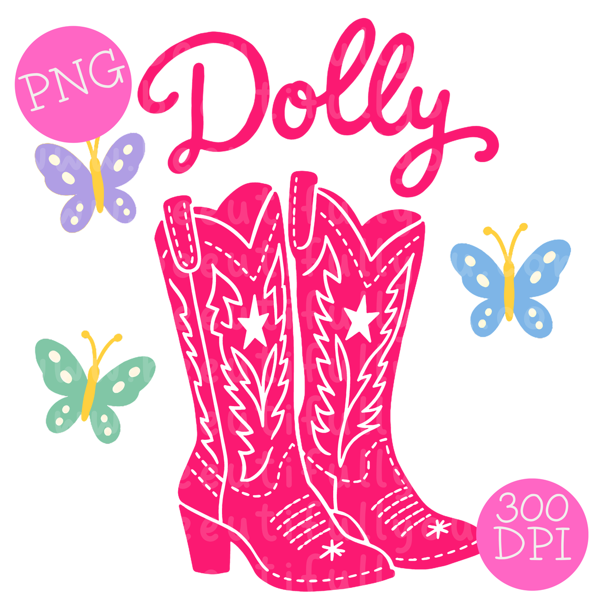 Dolly 4 Piece PNG Bundle