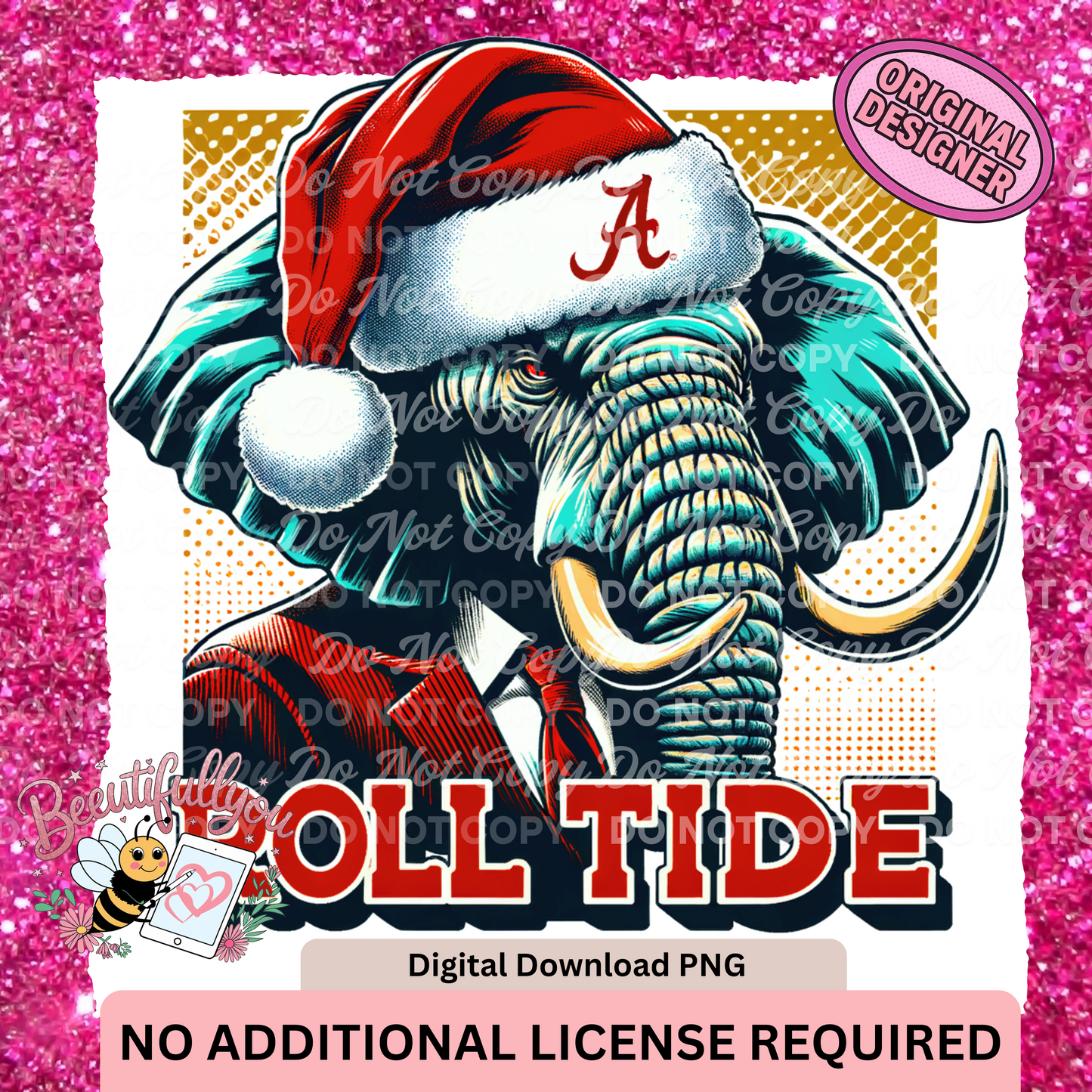 Alabama  Christmas Bundle | 7 Digital PNG Designs | Football Holiday Spirit
