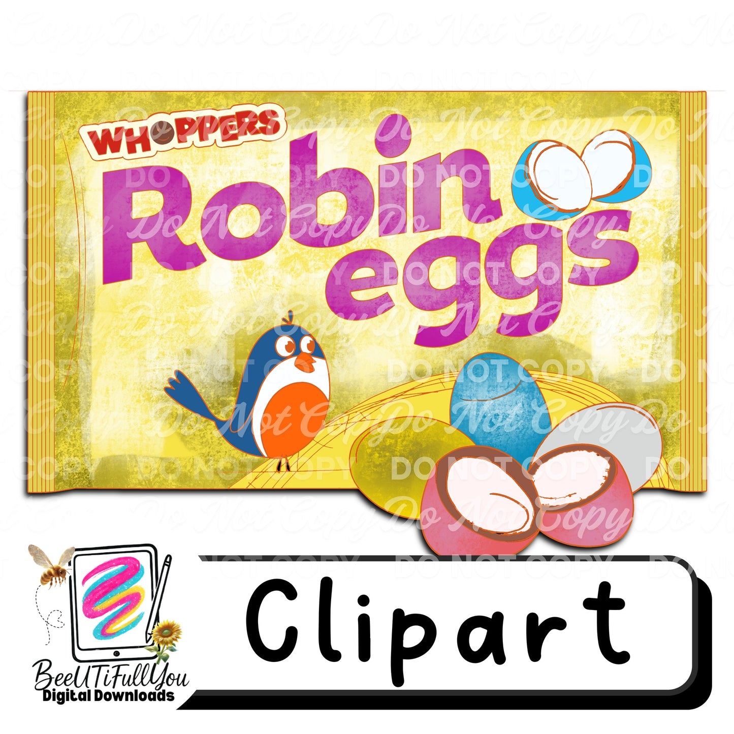Easter Candy Clipart Bundle PNG | Colored + Outline Versions | Growing Spring Candy Collection | Commercial Use Digital Download