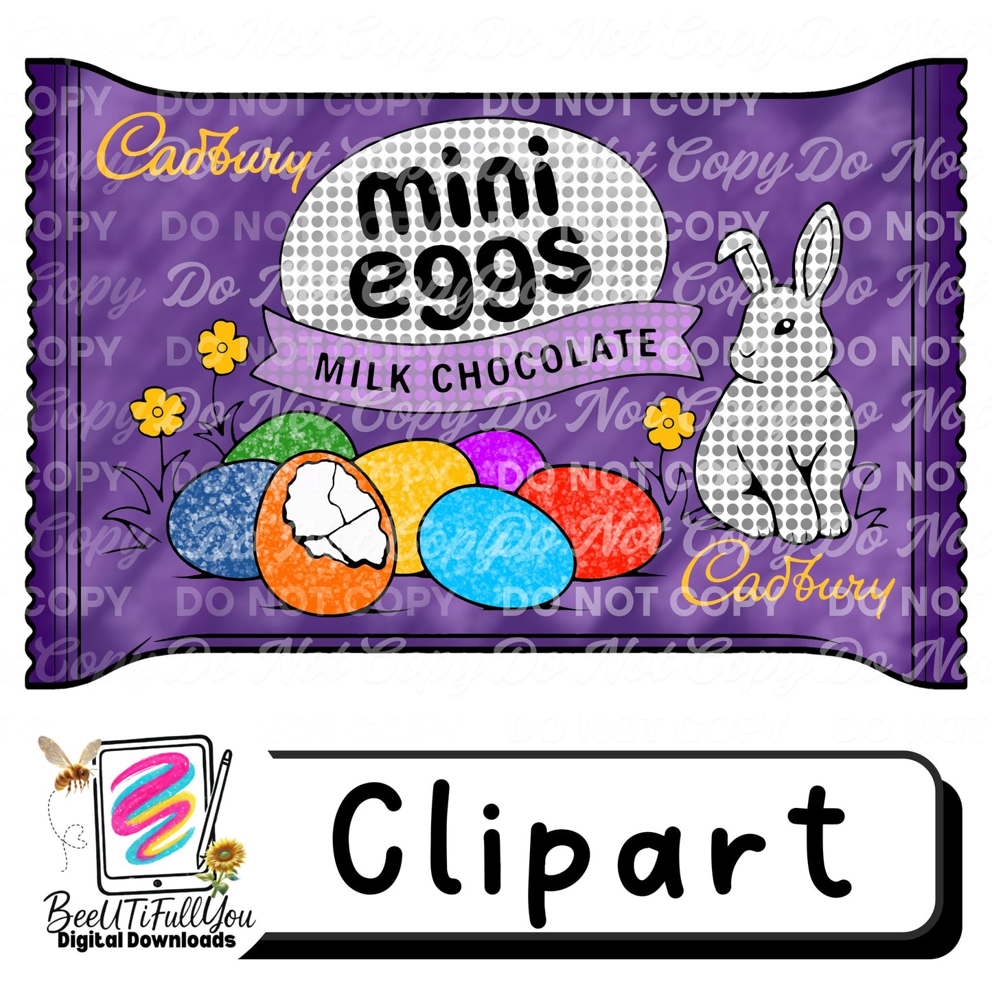 Easter Candy Clipart Bundle PNG | Colored + Outline Versions | Growing Spring Candy Collection | Commercial Use Digital Download
