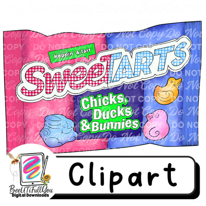 Easter Candy Clipart Bundle PNG | Colored + Outline Versions | Growing Spring Candy Collection | Commercial Use Digital Download