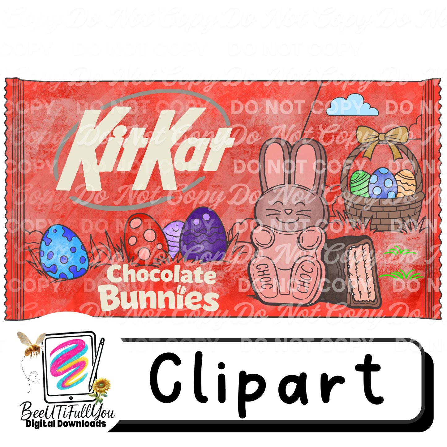 Easter Candy Clipart Bundle PNG | Colored + Outline Versions | Growing Spring Candy Collection | Commercial Use Digital Download