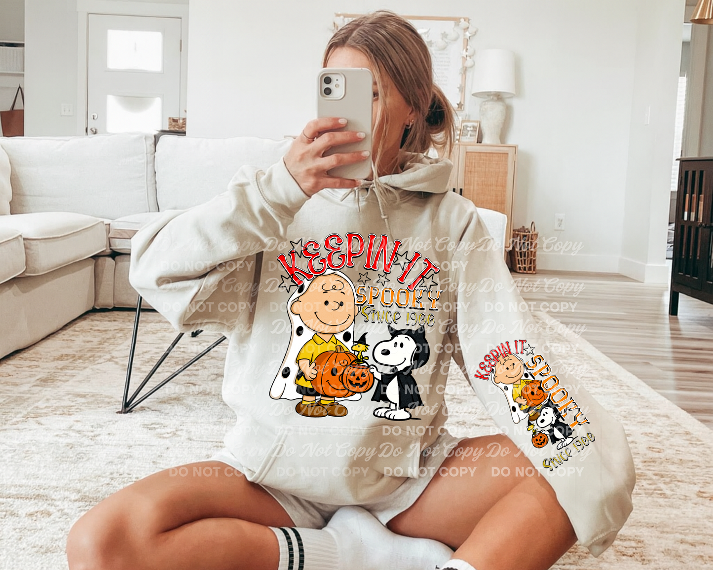 Keepin’ It Spooky Since 1966 | Halloween Peanuts Inspired PNG | Matching Sleeve Digital Download