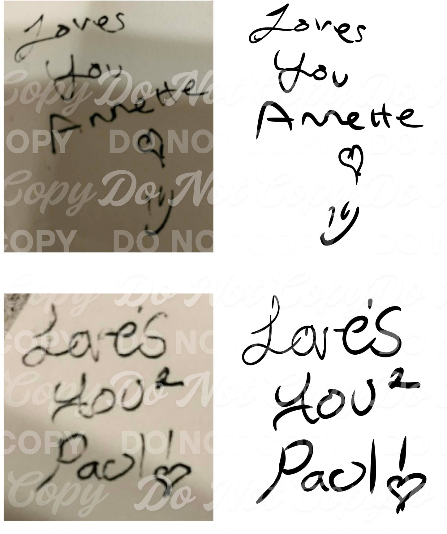Custom Handwritten “Loves You” Note for Teresa | Digital PNG Download