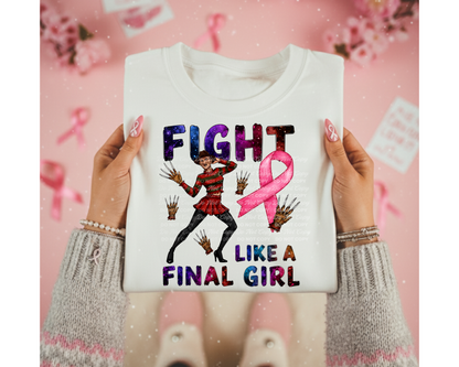 Final Girl Breast Cancer Awareness PNG Bundle | 4 Digital Download Designs | Horror Villain Parody Pink Ribbon Shirt Graphics