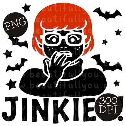 Jinkies! Spooky Mystery Girl PNG Design