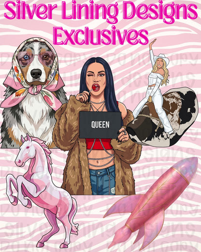 Broke Bitches Summer Collab Bundle | 56 PNG Designs | 28 Clipart | 19 Seamless Files | 33 Mockups | Alpha Sets & More