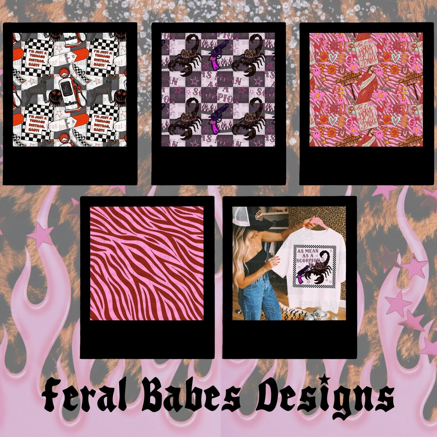 Broke Bitches Summer Collab Bundle | 56 PNG Designs | 28 Clipart | 19 Seamless Files | 33 Mockups | Alpha Sets & More