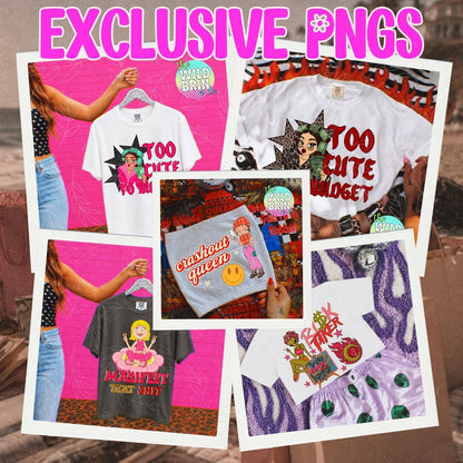 Broke Bitches Summer Collab Bundle | 56 PNG Designs | 28 Clipart | 19 Seamless Files | 33 Mockups | Alpha Sets & More