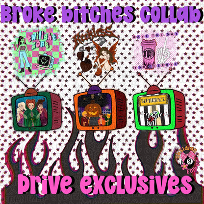 Broke Bitches Summer Collab Bundle | 56 PNG Designs | 28 Clipart | 19 Seamless Files | 33 Mockups | Alpha Sets & More
