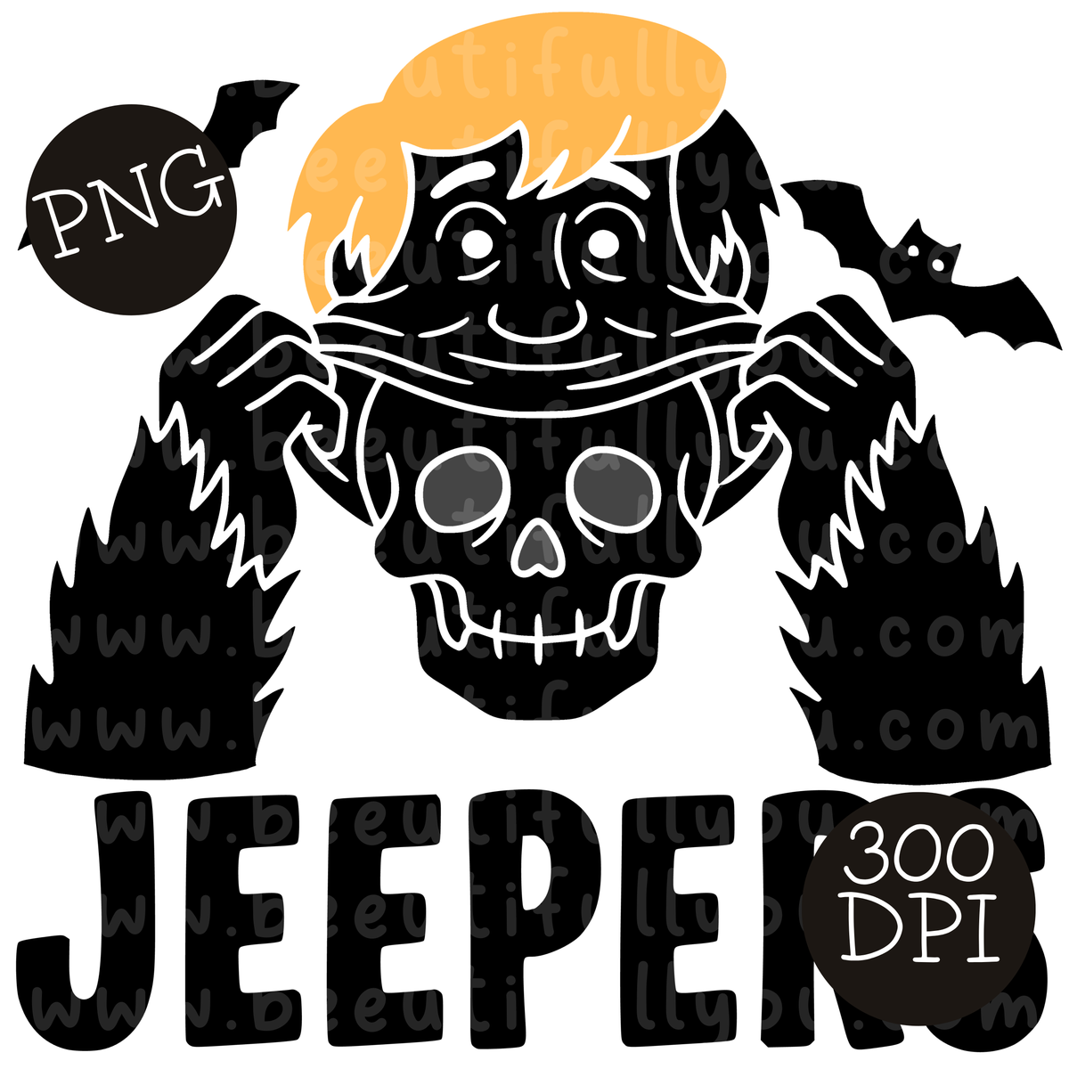 Jeepers Halloween PNG Design