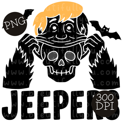 Jeepers Halloween PNG Design