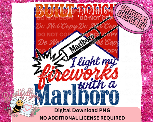 Built Tough – Marlboro Fireworks PNG