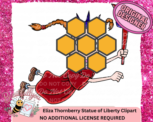 Eliza Thornberry Statue of Liberty Clipart