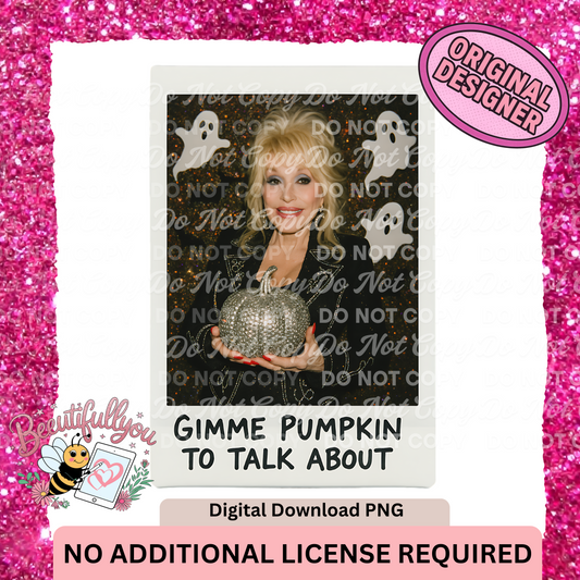 Gimme Pumpkin to Talk About PNG Design