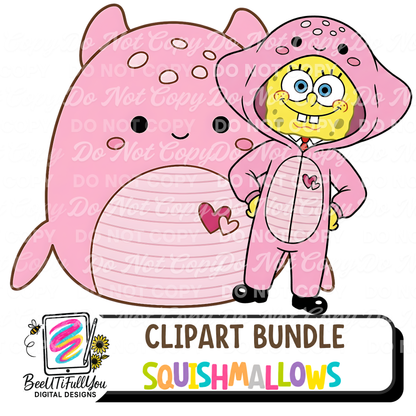 Valentine Character Clipart Pack | 16 PNG Elements | Commercial Use Clipart