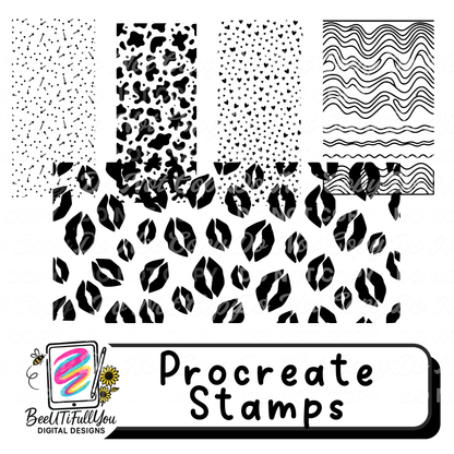 Valentine Procreate Stamp Bundle | Decorative Overlay Stamps for Procreate | Love & Heart Elements