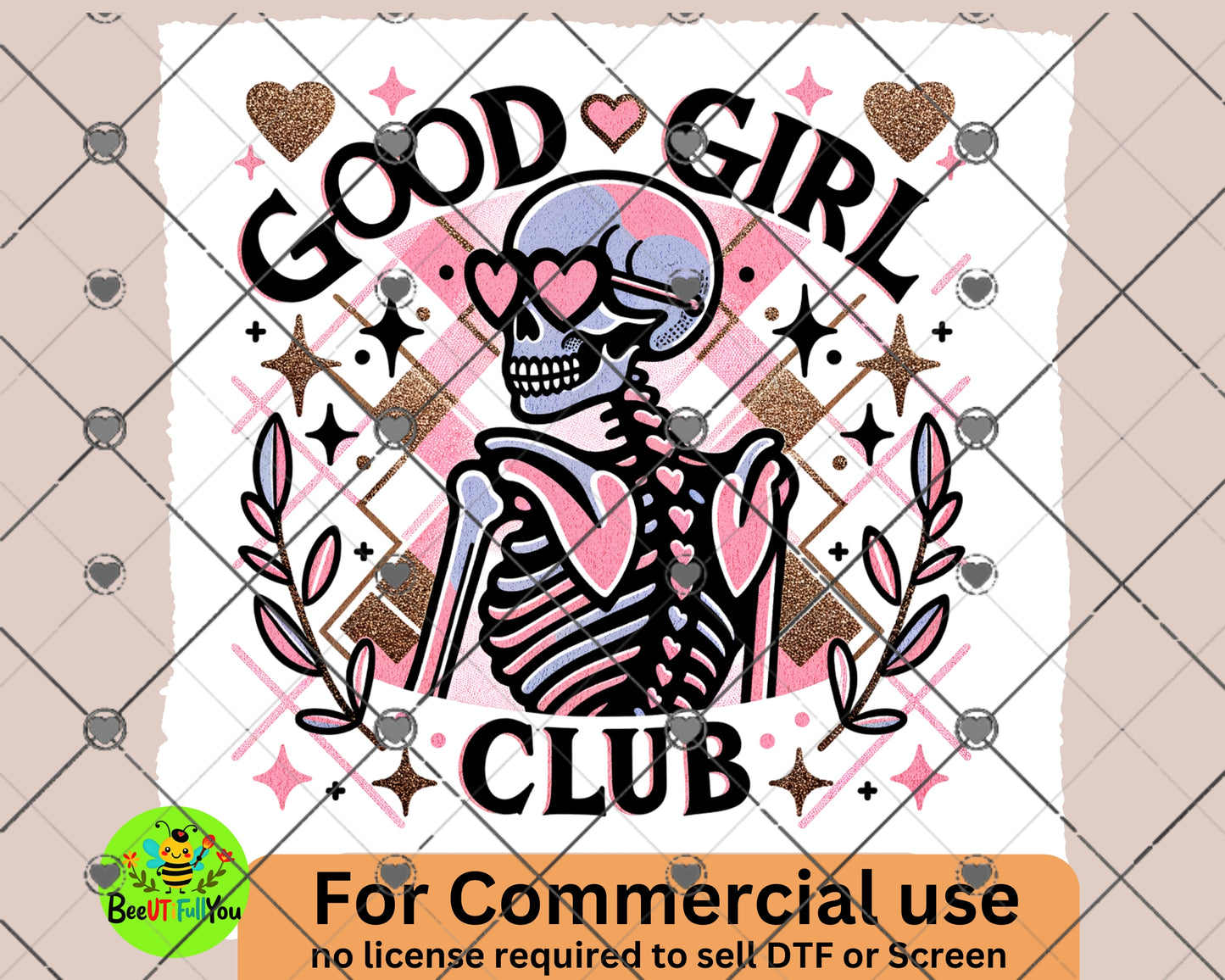 Good Girl Club Skeleton Design