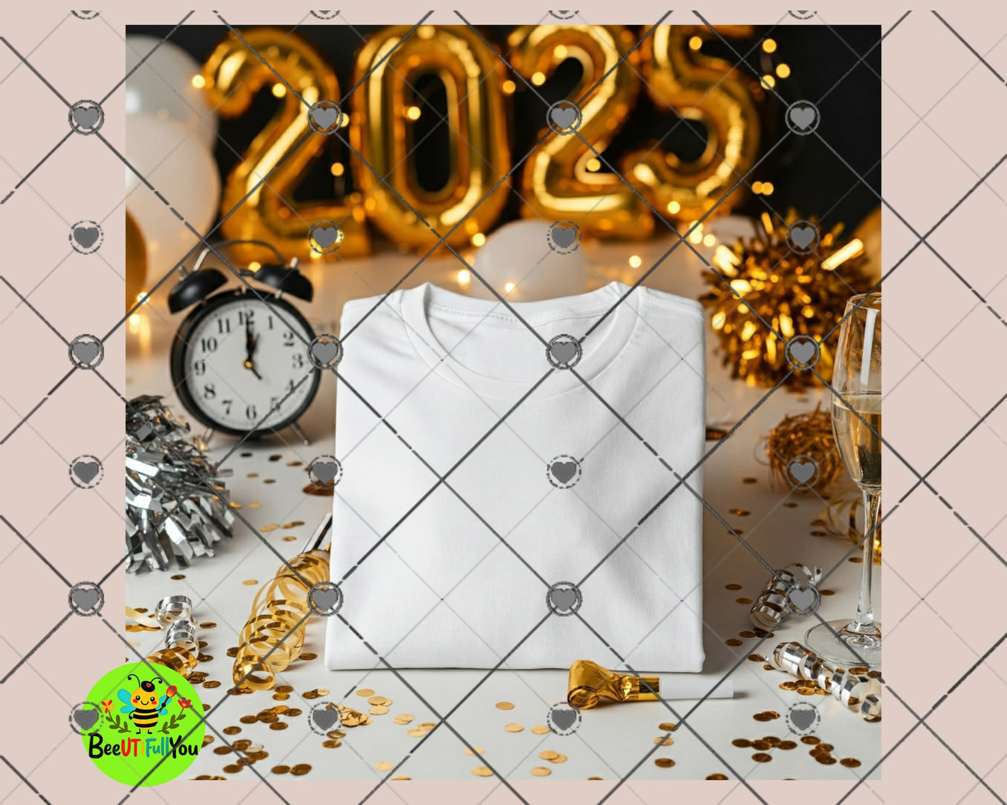 free new years mockup download