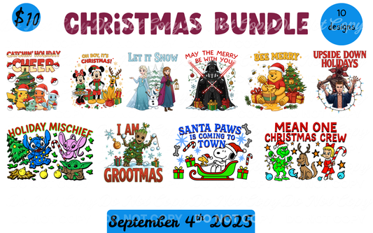Christmas Bundle – 10 Fun & Festive Designs! September 4th 2025 Bundle