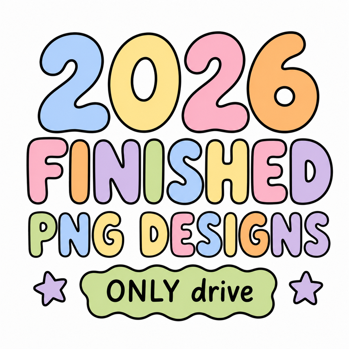 2026 yearly Finished PNG Designs ONLY drive