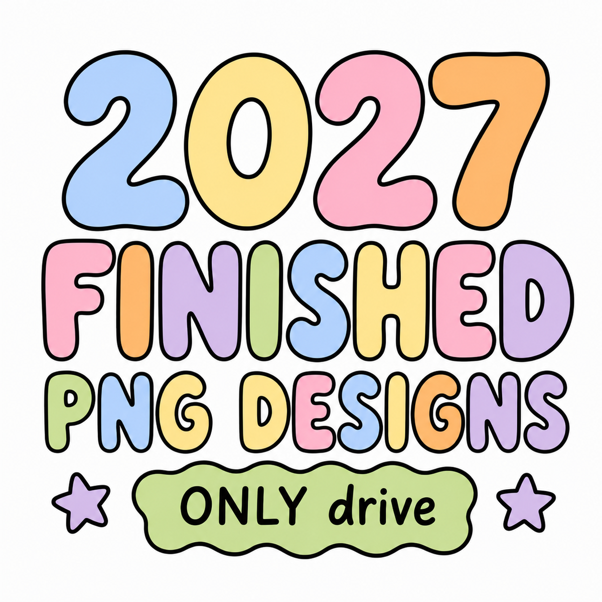 2027 yearly Finished Designs ONLY Drive