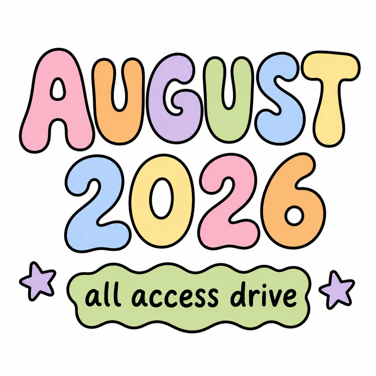 August 2026 All Access Digital Drive