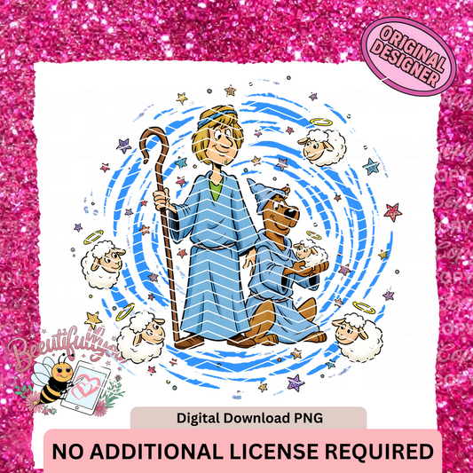 Freebie Friday PNG| Scooby and Shaggy Religious PNG| Perfect for the Holiday Season