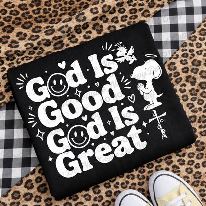 God Is Good God Is Great.  PNG | Christian PNG digital download