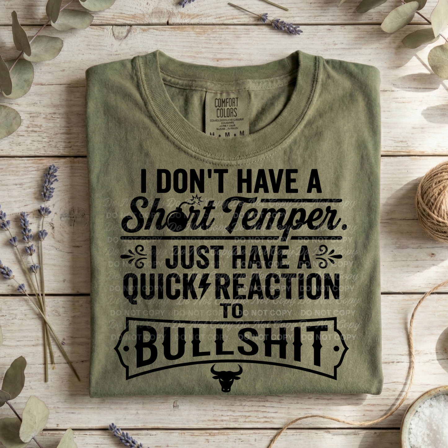 I Don’t Have a Short Temper PNG