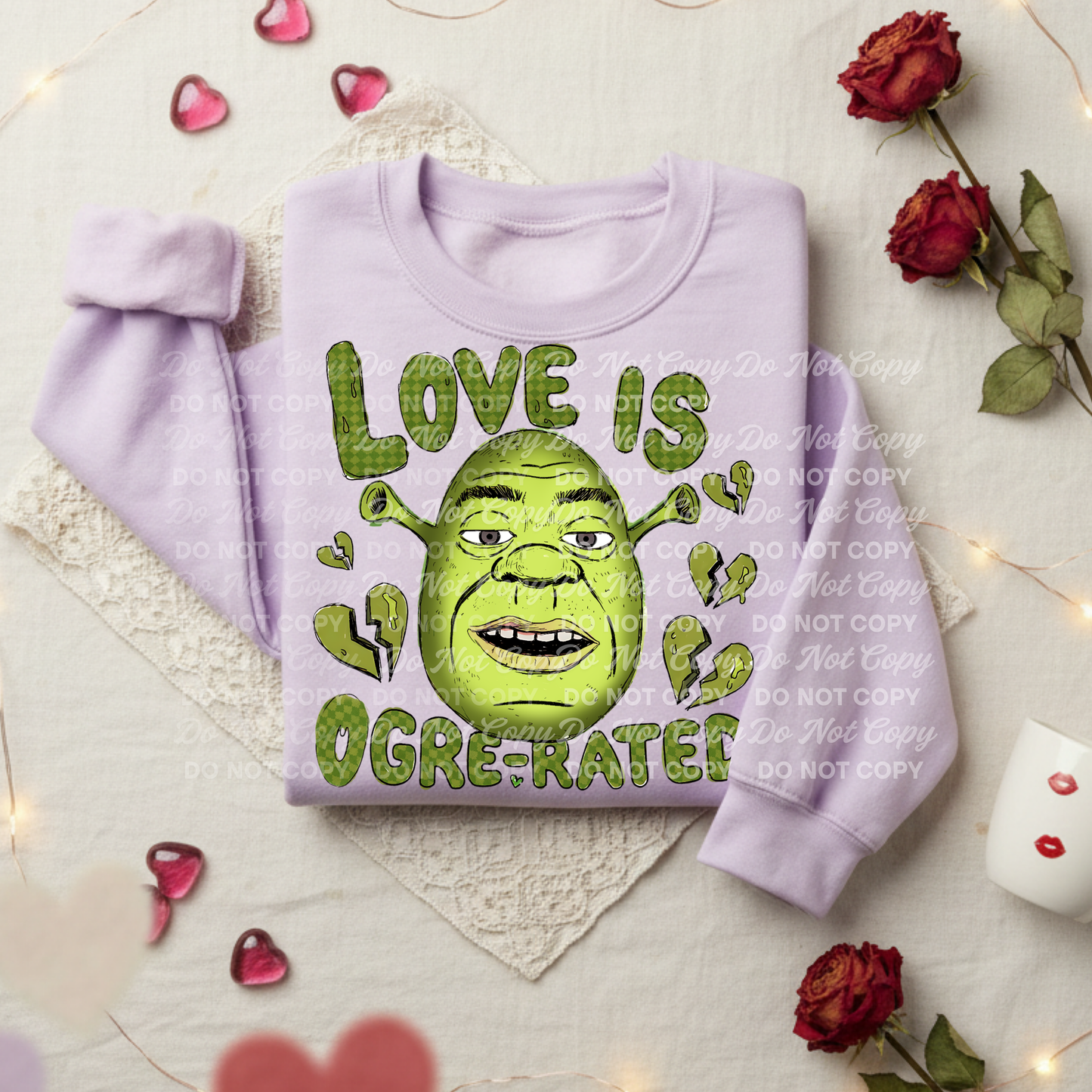 Love Is Ogre-Rated PNG • Funny Anti Valentine’s Day PNG download