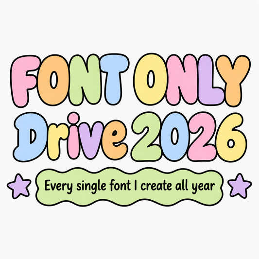 2026 Font Only Drive | 100+ Fonts & Counting | Growing Designer Font Library | Commercial Use Fonts | Digital Font Bundle