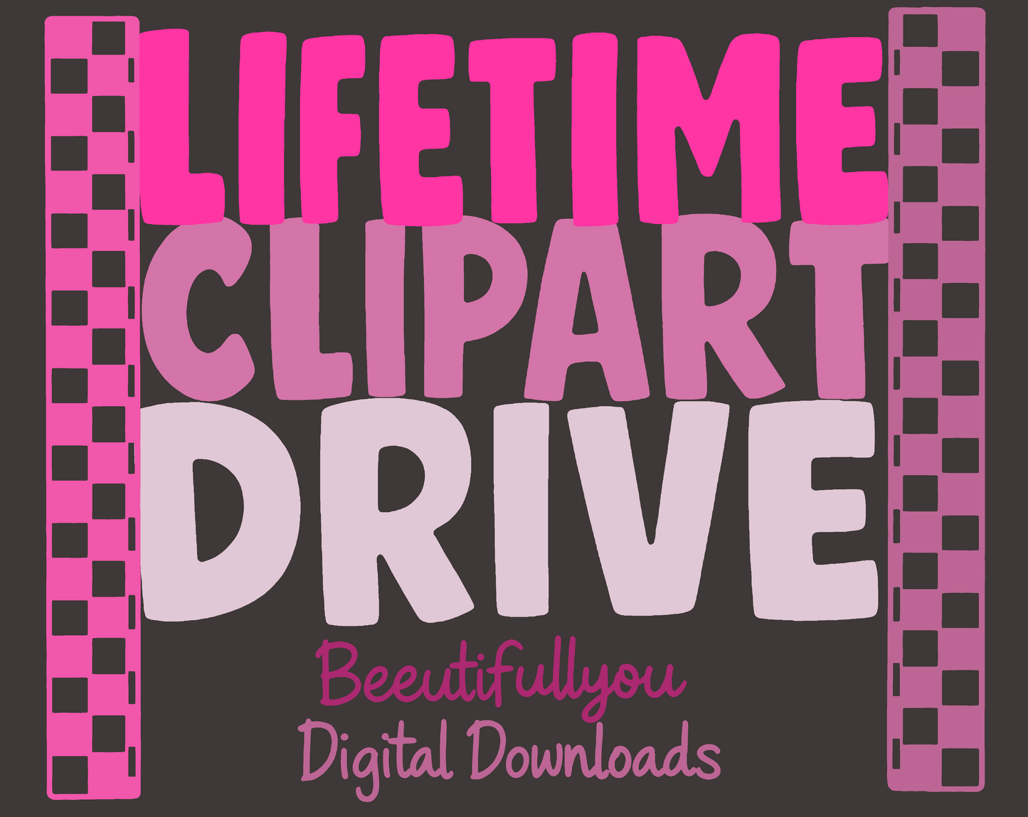 Lifetime Clipart Drive Access All Outlines + All Colored Clipart | BeeUTiFullYou