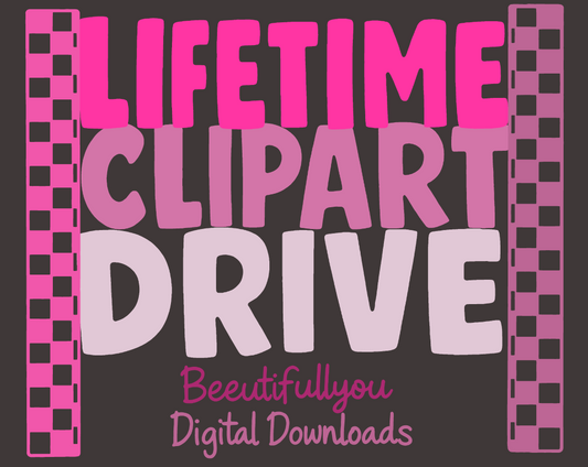 Lifetime Clipart Drive Access All Outlines + All Colored Clipart | BeeUTiFullYou