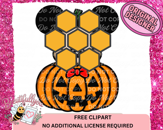 Mickey Pumpkin Halloween Clipart