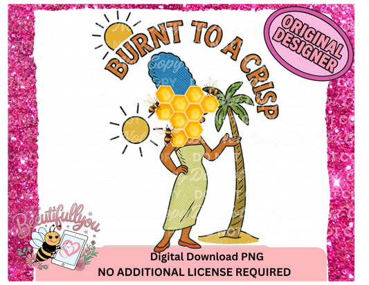 Burnt to a Crisp Marge PNG