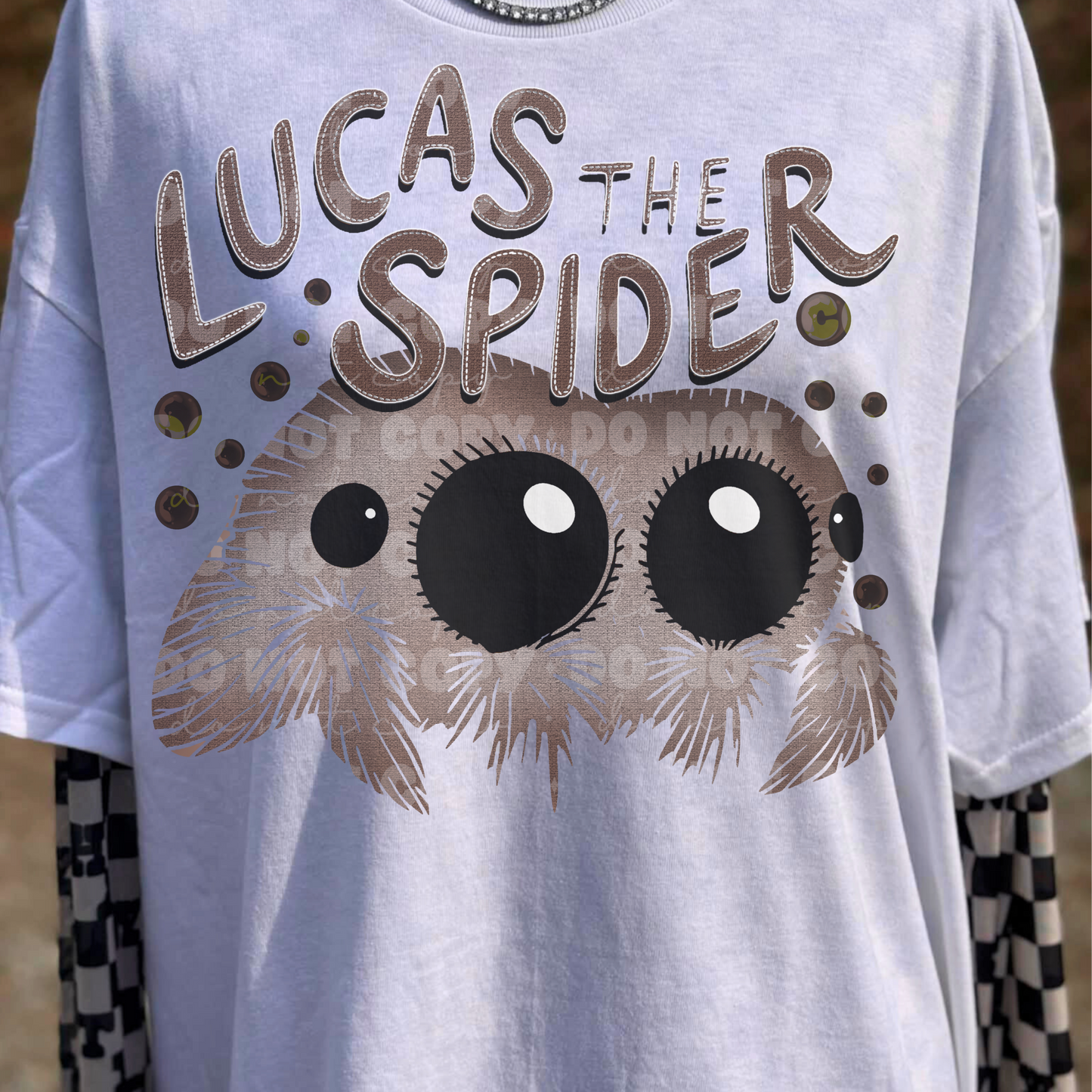 Lucas the Spider PNG Design | Cute Spooky Aesthetic | Trendy Shirt Design | Commercial Use Digital Download