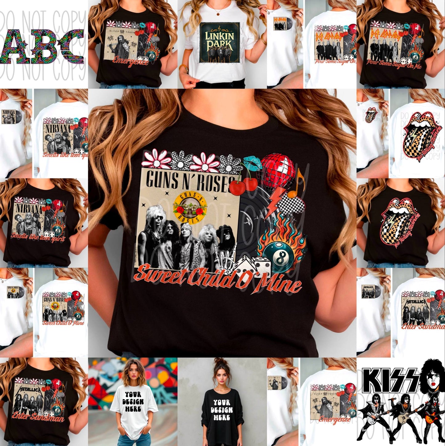 Bands & Singers Collab Bundle | 25 PNGs + Bonus Graphics | BeeUTiFullYou x Four Designs Co