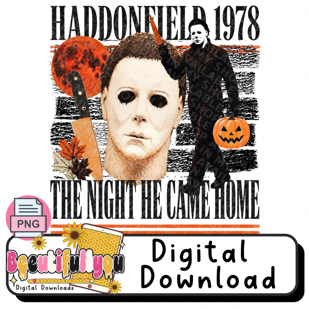 Haddonfield 1978, The Night He Came Home Horror PNG