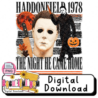 Haddonfield 1978, The Night He Came Home Horror PNG