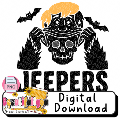 Jeepers Halloween PNG Design