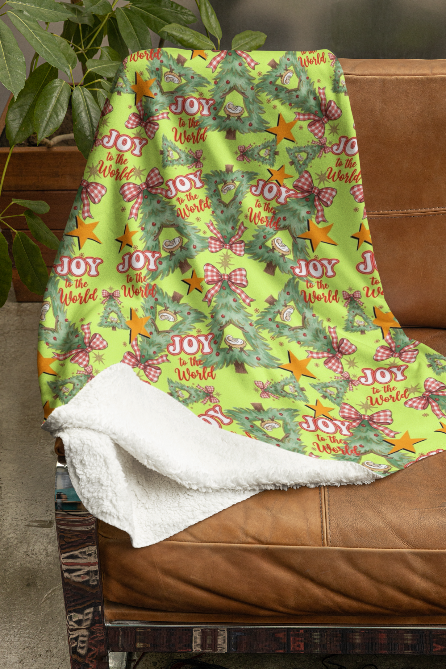 Joy to the World PNG + Matching Seamless Pattern | Christmas Nativity Digital Download | Religious Holiday Design