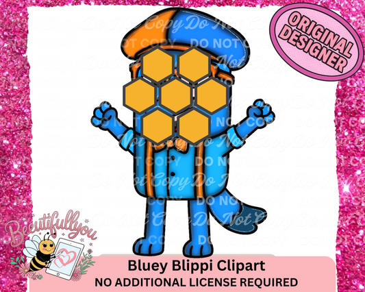 Bluey Blippi Clipart
