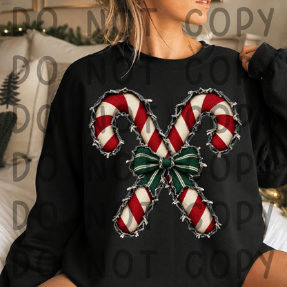 Ripped Jeans Texture Christmas Clipart Bundle | 12 PNG Elements