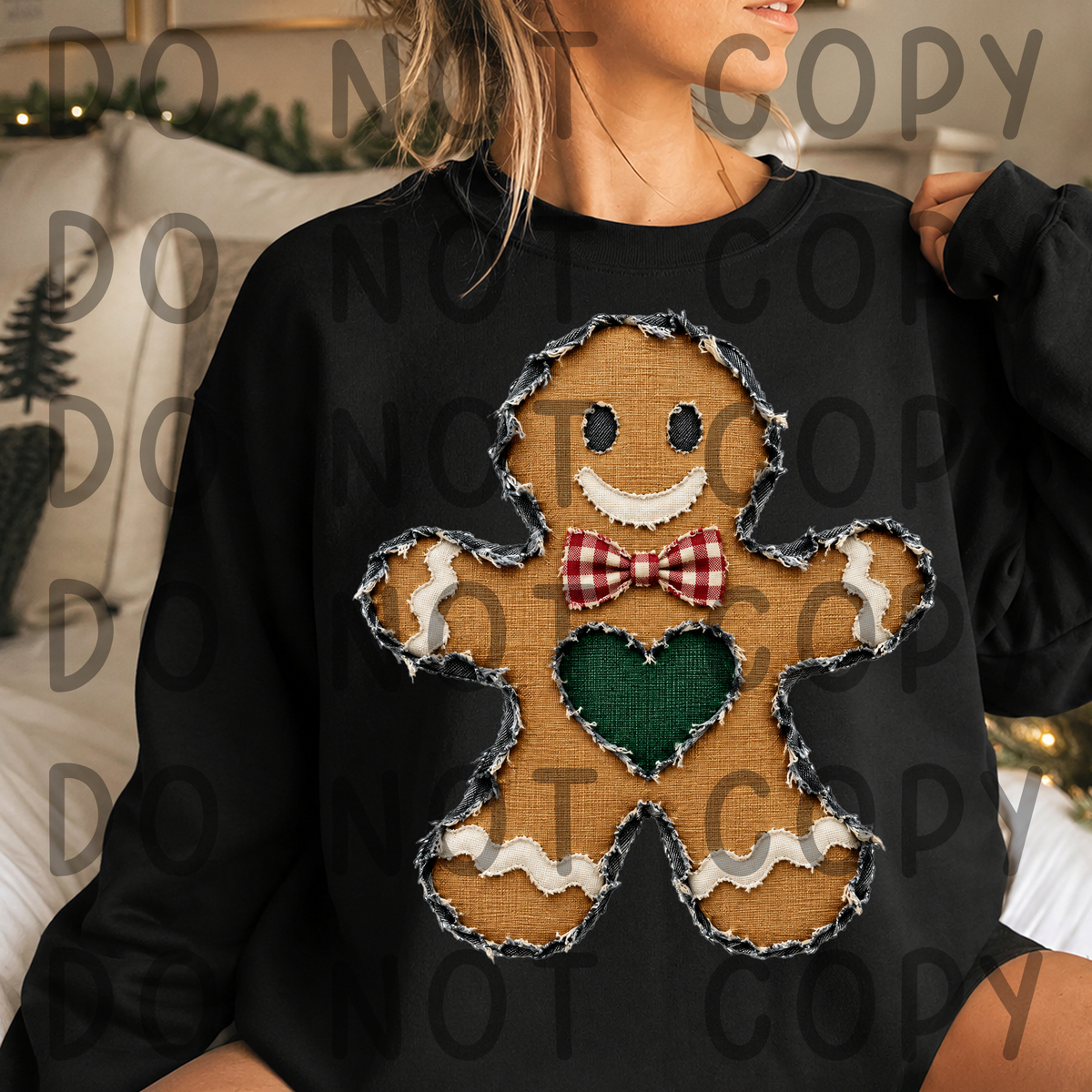Ripped Jeans Texture Christmas Clipart Bundle | 12 PNG Elements