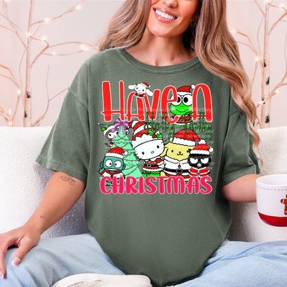 Have a Holly Jolly Christmas PNG | Cute Kawaii Santa Characters | Digital Download | Sublimation and DTF Design for Shirts, Mugs, Gifts