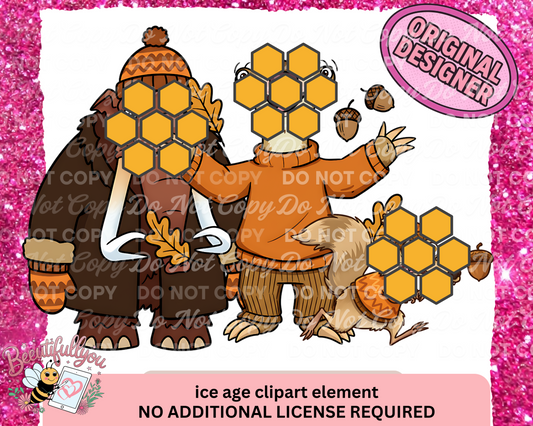 Ice Age Fall Clipart Bundle