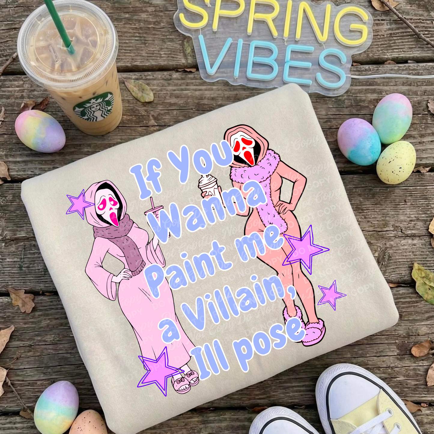 If You Wanna Paint Me a Villain, I’ll Pose | Funny Scream Parody Design | Digital Download | inside the Feb 2026 Drive