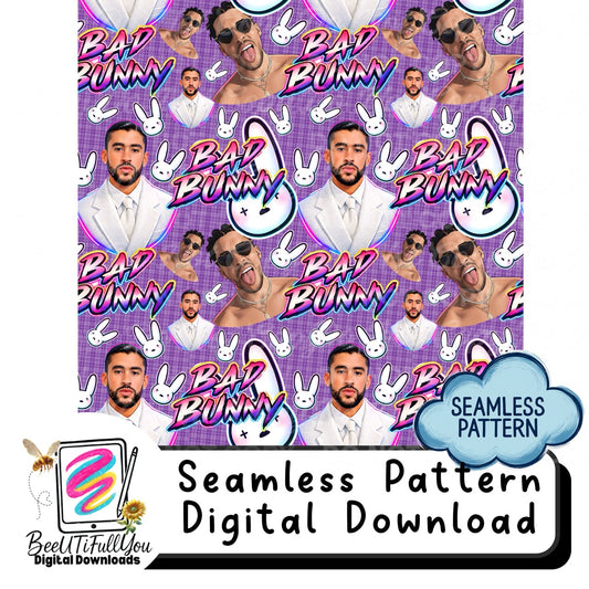 BB Seamless Pattern PNG – All Over Print Digital Download