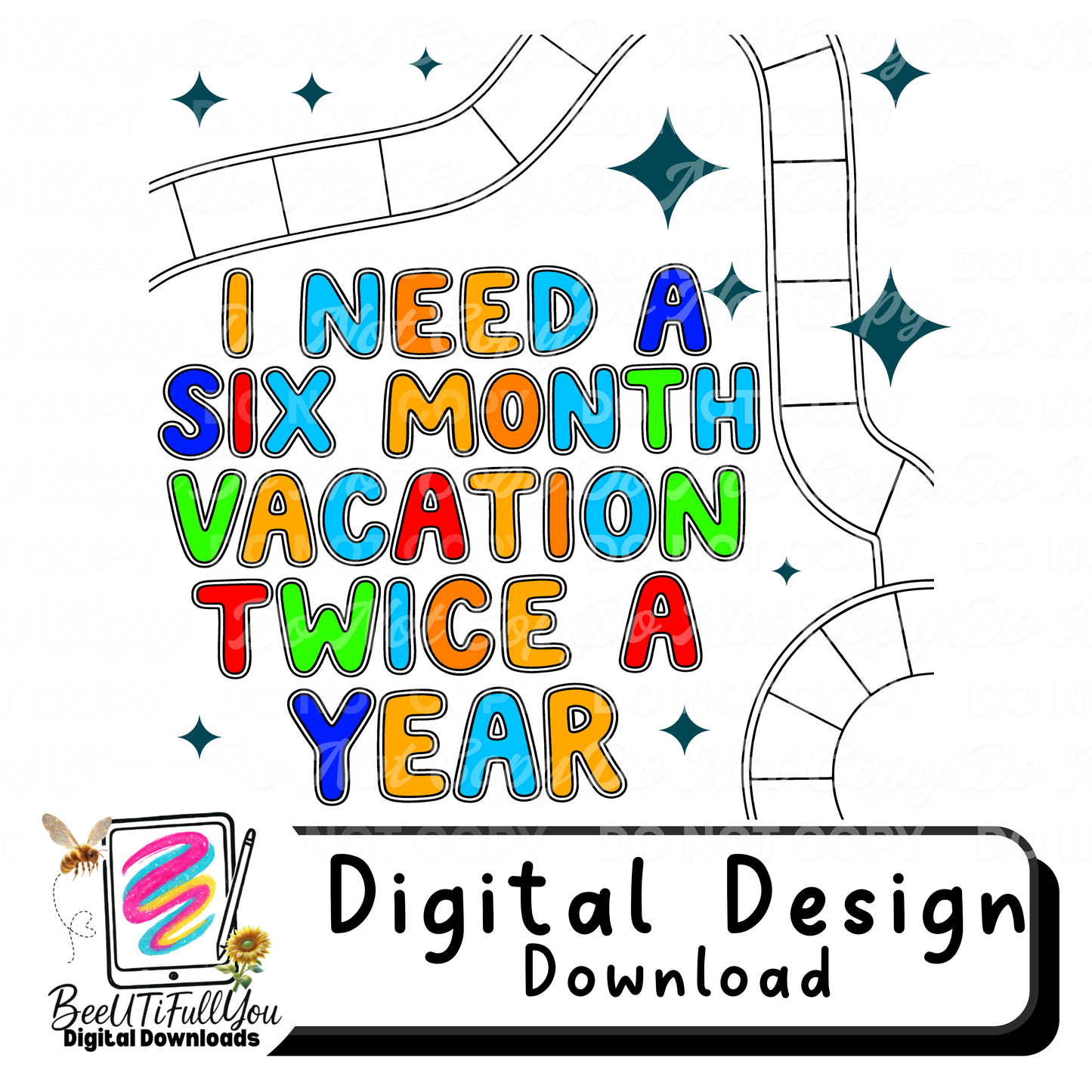 The Game of My Life | I Need a Six Month Vacation Twice a Year | Funny Adult Digital Design